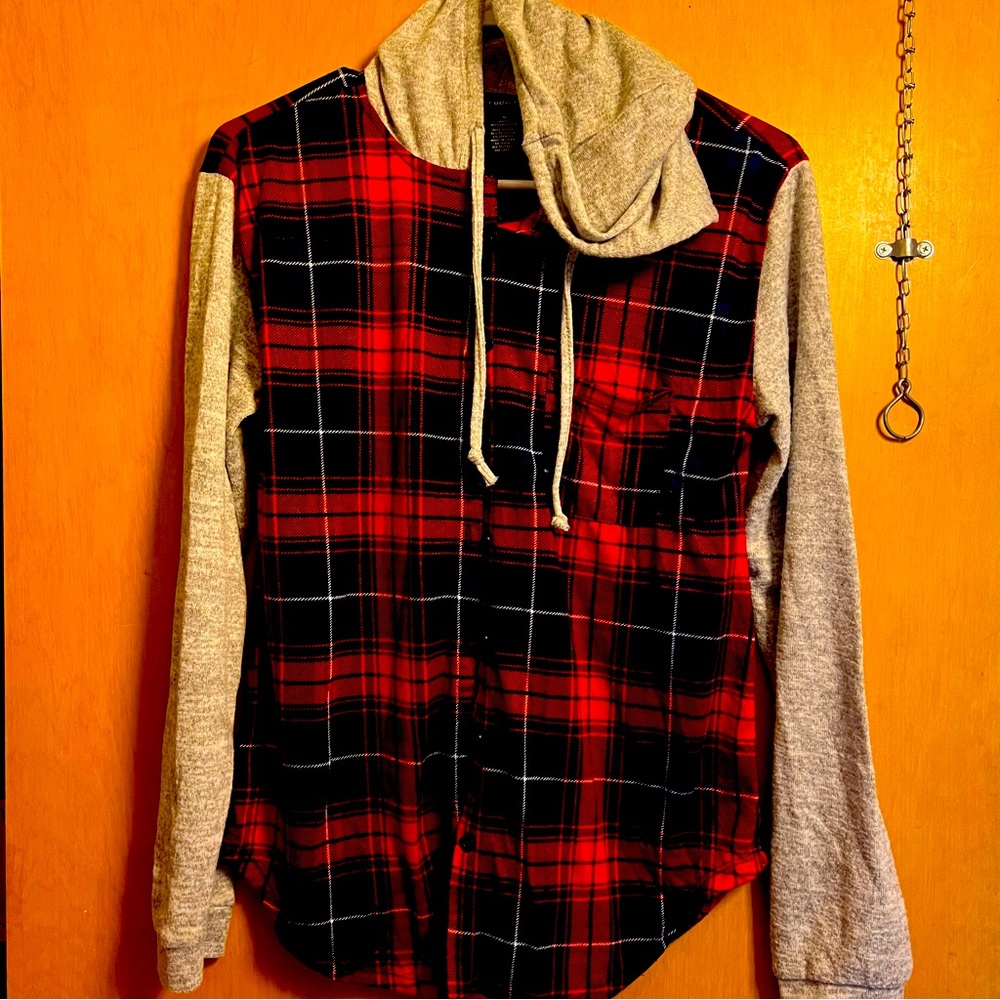 Hoodie flannel